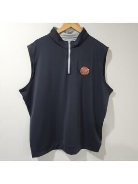 Peter Millar 1/4 Zip Logo Golf Performance Stretch Casual Preppy Mens XXL
